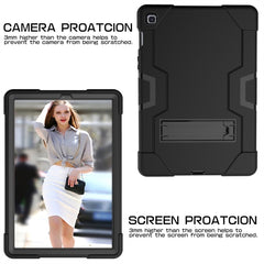 Contrast Color Silicone + PC Combination Case with Holder, For Galaxy Tab S5e T720, For iPad 10.2