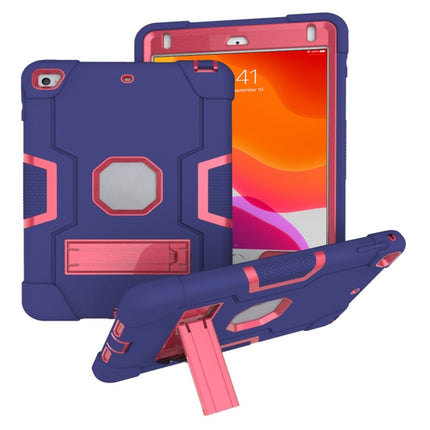 Kombinationshülle aus Silikon und PC in Kontrastfarbe mit Halterung, für Galaxy Tab A 10.5 T590, für Galaxy Tab S4 10.5 T830