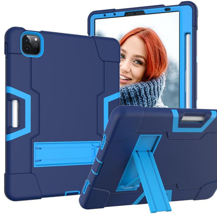 Contrast Color Silicone + PC Combination Case with Holder, For iPad Pro 11, For iPad 5