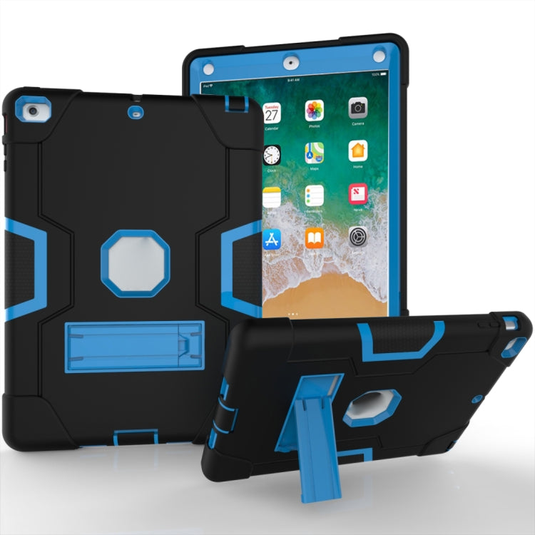 Estuche combinado de silicona y PC en color de contraste con soporte para Galaxy Tab S5e T720 y iPad 10.2