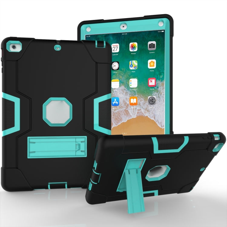 Estuche combinado de silicona y PC en color de contraste con soporte para Galaxy Tab S5e T720 y iPad 10.2