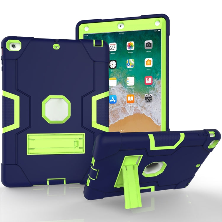 Estuche combinado de silicona y PC en color de contraste con soporte para Galaxy Tab S5e T720 y iPad 10.2