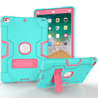 For iPad 5 / Aqua + Rose Red