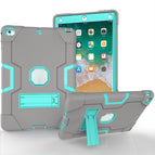 For iPad 5 / Grey + Aqua