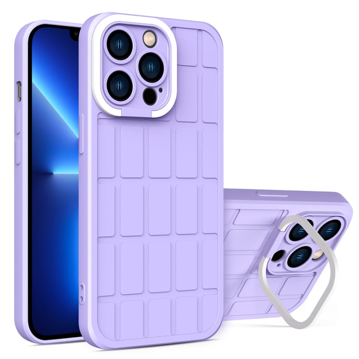 Estuche para teléfono de TPU + PC con soporte para lentes de cubo, para iPhone 13, para iPhone 13 Pro, para iPhone 13 Pro Max, para iPhone 12, para iPhone 12 Pro