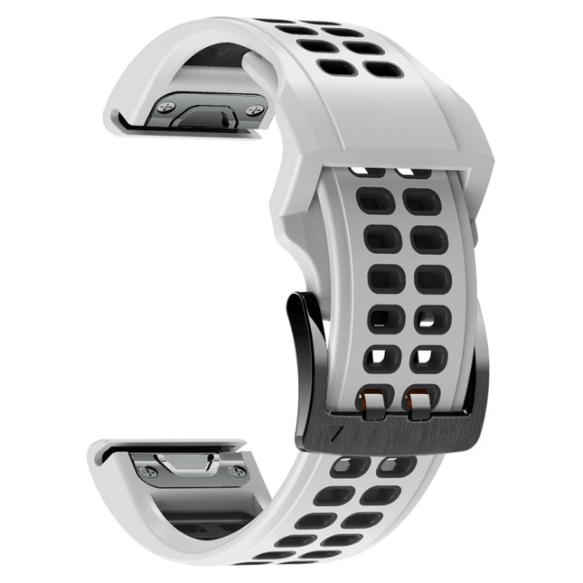 Quick Release Double Row Silicone Watchband, For Garmin Fenix 6, For Garmin Fenix 6X
