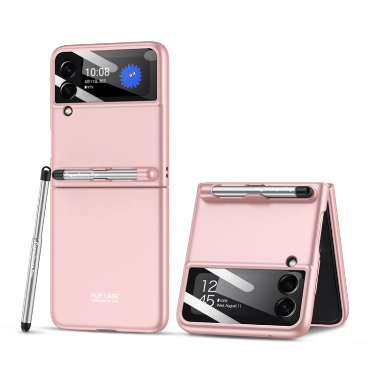 GKK Integrated Ultra-thin Full Coverage Phone Flip Case with Pen, For Samsung Galaxy Z Flip3 5G