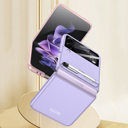 GKK Integrated Ultra-thin Full Coverage Phone Flip Case with Pen, For Samsung Galaxy Z Flip3 5G