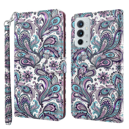 3D Painting Pattern TPU + PU Leather Phone Case, For OnePlus 9RT 5G, For OnePlus Nord 2 5G