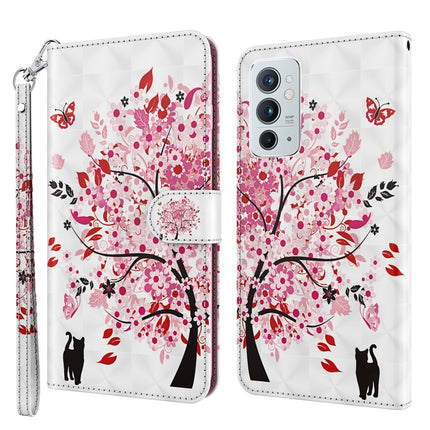3D Painting Pattern TPU + PU Leather Phone Case, For OnePlus 9RT 5G, For OnePlus Nord 2 5G