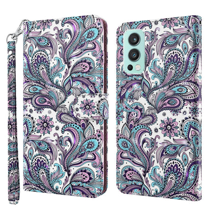 3D Painting Pattern TPU + PU Leather Phone Case, For OnePlus 9RT 5G, For OnePlus Nord 2 5G
