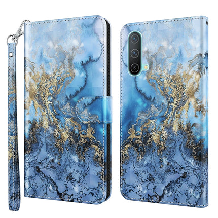3D Painting Pattern TPU + PU Leather Phone Case, For OnePlus Nord CE 5G, For OnePlus Nord N200 5G