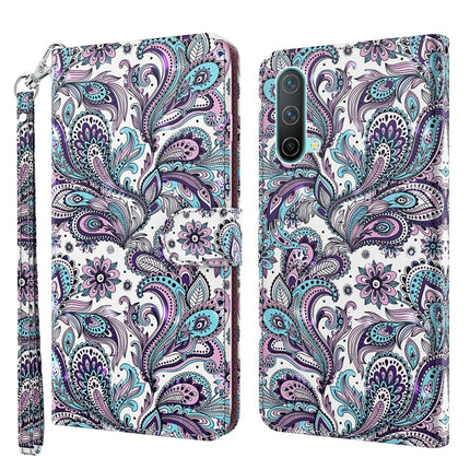 3D Painting Pattern TPU + PU Leather Phone Case, For OnePlus Nord CE 5G, For OnePlus Nord N200 5G