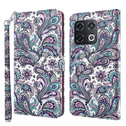3D Painting Pattern TPU + PU Leather Phone Case, For OnePlus Nord CE 2 5G, For OnePlus 10 Pro
