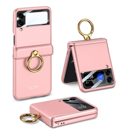 GKK Magnetic Hinged Flip Case with Ring Holder, For Samsung Galaxy Z Flip3 5G