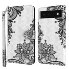 For Google Pixel 7 Pro 5G / Diagonal Black Flower