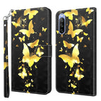 For Sony Xperia 10 II / Gold Butterfly