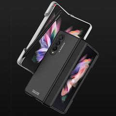 GKK Magnetic Hinged Phone Flip Case with Side Pen Slot, For Samsung Galaxy Z Fold3 5G