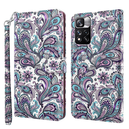 3D Painting Pattern TPU + PU Leather Phone Case, For Xiaomi Redmi Note 10 Lite, For Xiaomi Redmi Note 11
