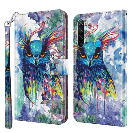 3D Painting Pattern TPU + PU Leather Phone Case, For Xiaomi Redmi Note 11 Pro / 11 Pro+, For Xiaomi Redmi Note 8 2021