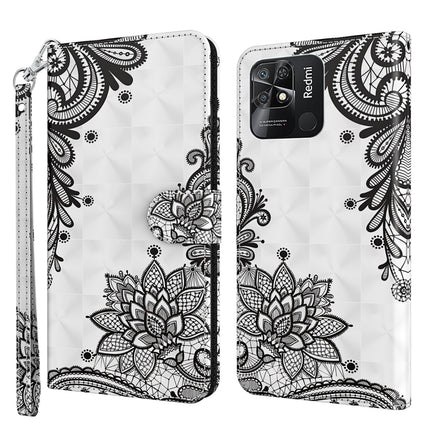 3D Painting Pattern TPU + PU Leather Phone Case, For Xiaomi Redmi 10, For Xiaomi Redmi 10C International Version
