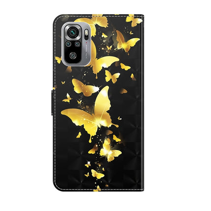 3D Painting Pattern TPU + PU Leather Phone Case, For Xiaomi Redmi Note 10 / 10S, For Xiaomi Redmi Note 10 5G