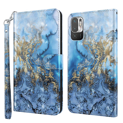 3D Painting Pattern TPU + PU Leather Phone Case, For Xiaomi Redmi Note 10 / 10S, For Xiaomi Redmi Note 10 5G