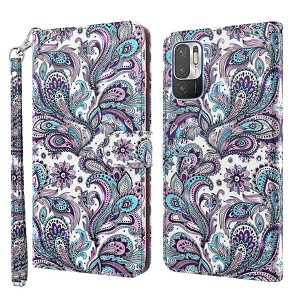3D Painting Pattern TPU + PU Leather Phone Case, For Xiaomi Redmi Note 10 / 10S, For Xiaomi Redmi Note 10 5G