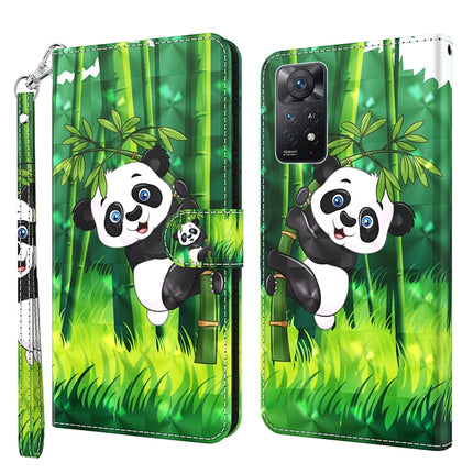 3D Painting Pattern TPU + PU Leather Phone Case, For Xiaomi Redmi Note 11 4G International, For Xiaomi Redmi Note 11 Pro 4G / 5G International Version