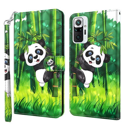 3D Painting Pattern TPU + PU Leather Phone Case, For Xiaomi Redmi Note 10 Pro / 10 Pro Max