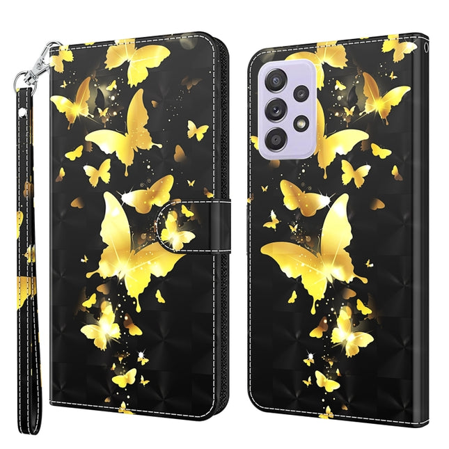 3D Painting Pattern TPU + PU Leather Phone Case, For Samsung Galaxy A13 4G, For Samsung Galaxy A22 5G