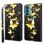 For Motorola Moto E20 / E30 / E40 / Gold Butterfly