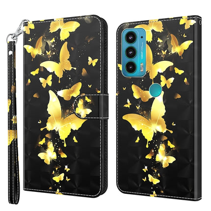 3D Painting Pattern TPU + PU Leather Phone Case, For Motorola Moto E7i Power / E7 Power, For Motorola Moto E20 / E30 / E40