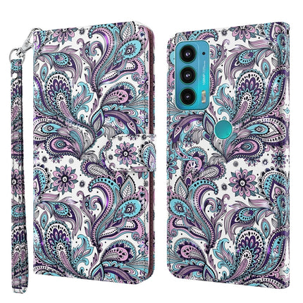 3D Painting Pattern TPU + PU Leather Phone Case, For Motorola Moto E7i Power / E7 Power, For Motorola Moto E20 / E30 / E40