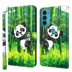 For Motorola Moto E20 / E30 / E40 / Panda Climbing Bamboo