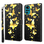 For Motorola Moto G22 / Gold Butterfly