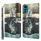 For Motorola Moto G22 / Cat Tiger
