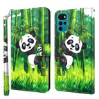 For Motorola Moto G22 / Panda Climbing Bamboo