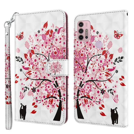 3D Painting Pattern TPU + PU Leather Phone Case, For Motorola Moto G22, For Motorola Moto G30 / G20 / G10