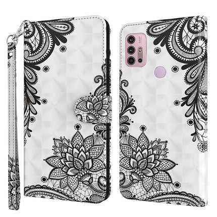 3D Painting Pattern TPU + PU Leather Phone Case, For Motorola Moto G22, For Motorola Moto G30 / G20 / G10