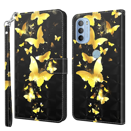 3D Painting Pattern TPU + PU Leather Phone Case, For Motorola Moto G31 / G41, For Motorola Moto G50