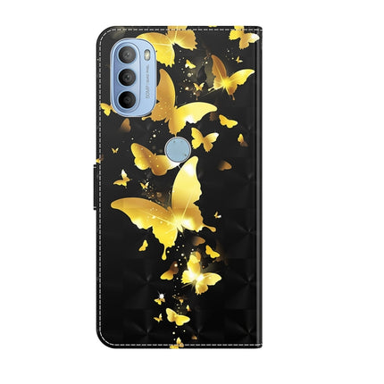 3D Painting Pattern TPU + PU Leather Phone Case, For Motorola Moto G31 / G41, For Motorola Moto G50
