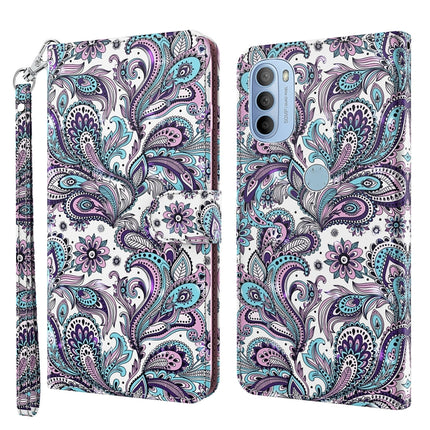 3D Painting Pattern TPU + PU Leather Phone Case, For Motorola Moto G31 / G41, For Motorola Moto G50