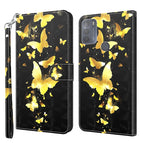 For Motorola Moto G50 / Gold Butterfly