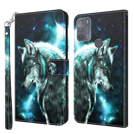 3D Painting Pattern TPU + PU Leather Phone Case, For Motorola Moto G31 / G41, For Motorola Moto G50