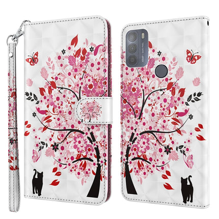 3D Painting Pattern TPU + PU Leather Phone Case, For Motorola Moto G31 / G41, For Motorola Moto G50