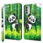 For Motorola Moto G51 5G / Panda Climbing Bamboo