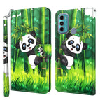For Motorola Moto G60 / Panda Climbing Bamboo