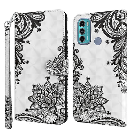 3D Painting Pattern TPU + PU Leather Phone Case, For Motorola Moto G51 5G, For Motorola Moto G60