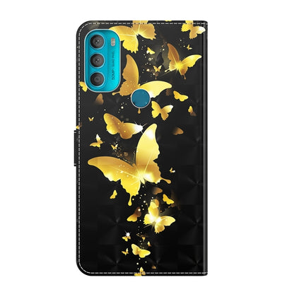 3D Painting Pattern TPU + PU Leather Phone Case, For Motorola Moto G71 5G